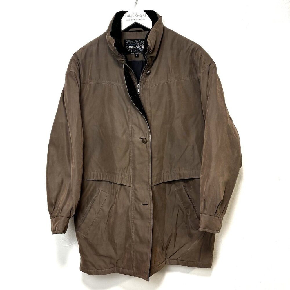 Forecaster Boston Brown Canvas Barn Coat Vintage Chore Jacket Utility Workwear S